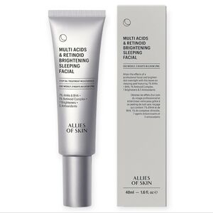 Allies of Skin Multi Acids & Retinoid Brightening Sleeping Facial - Silver